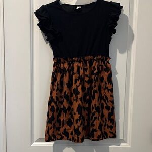 Stylish Black and Brown Kids Dress